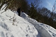 Salita pomeridiana al MONTE SUCHELLO (1541 m) ben innevato da Costa Serina 1l 10 marzo 2016  - FOTOGALLERY